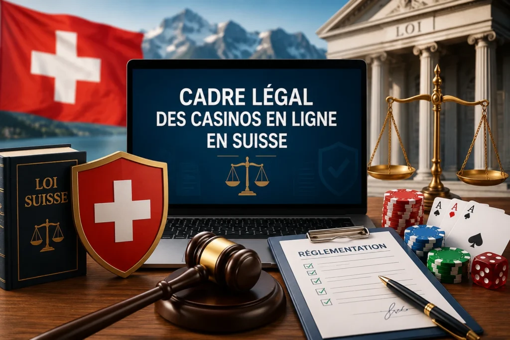 Réglementation des casinos en ligne en Suisse et cadre légal des jeux d’argent